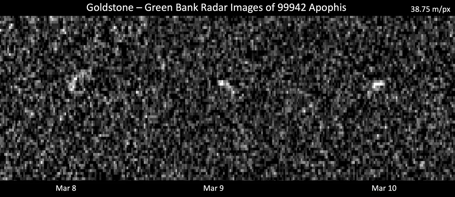 Radar observations of asteroid 99942 Apophis during its March 2021 close approach.