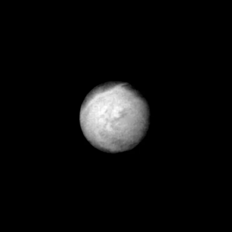 Voyager 2 global view of Triton.